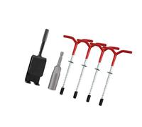 drburpily Anclajes para Pesca en Hielo Herramienta de Anclaje para refugios de Pesca en Hielo Estacas confiables para Carpas Accesorios de instalación Completa Estacas para Carpas