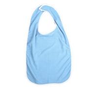 drburpily Baberos para adultos, impermeables, resistentes a las manchas, cierre seguro, lavables, para hombres, mujeres y personas mayores. Necesidades gastronómicas. Baberos , Azul claro , 75x42.5cm