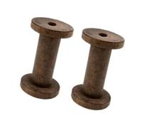 drburpily Bobinas de cinta de Para madera sin terminar, tejido de alambre para decoración navideña creativa y soluciones prácticas para manualidades, carretes vacíos de Para