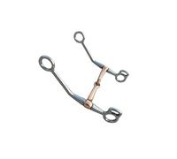 drburpily Bocado de Caballo en Forma de H para un Control cómodo de la dirección Durante el Entrenamiento de Caballos para Montar a Caballo y Eventos ecuestres Bocado de de Acero