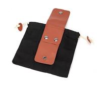 drburpily Bolsa para Recoger Frutas con cordón, Almacenamiento práctico y Elegante, Bolsa de Lona para Manualidades en la Jungla, Bolsa portátil para forrajeo al Aire Libre, Duradera, Negro