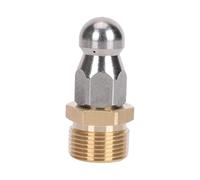 drburpily Boquilla de Manguera de presión con Conector rápido para una Limpieza eficiente alcantarillas. Se Puede conectar a tuberías Agua a presión para Eliminar el Polvo, 15 Hoyos