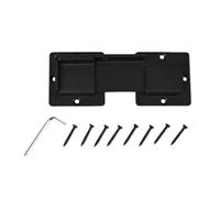 drburpily Cerradura colgante para puerta de almacén de aleación aluminio, orificio, accesorios, material resistente, tiempo para puertas, valla Para madera , negro , 5.5 pulgadas