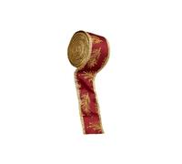 drburpily Cinta navideña de 5 Metros para Decorar, Hacer Manualidades, Fiestas, Bodas y Eventos Festivos. Añade un Festivo a tu hogar. Puedes Colgar Estas Cintas navideñas en el, Rojo, 500x5cm