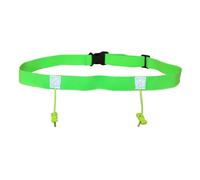 drburpily Cinturón de para Carrera con elástico Ajustable para triatlón, Ciclismo y Running. Cinturón cómodo para Hombres y Mujeres. Porta dorsales. de, Verde, 25 x 920 mm