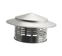drburpily Cubierta de lluvia para conducto de chimenea, cierre de conducto, función de ventilación premium, resistente a la lluvia, fácil de instalar, tapas , Diámetro interior 160 mm