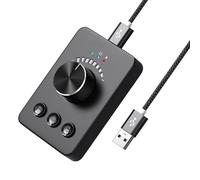 drburpily El Controlador de Volumen USB con botón Giratorio Mejora la Experiencia del Usuario con transmisión Estable Conexiones de Larga Distancia hasta 15 m Altavoz computadora sin pérdidas Perilla