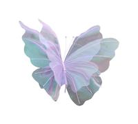 drburpily Elegante decoración de pared con mariposas falsas para bodas, suministros para decoración de habitaciones que añaden clase a la celebración. La mariposas grandes seguramente, Violeta, 50cm