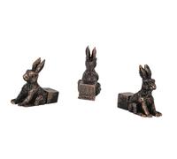 drburpily Elevadores de maceteros con forma de animal y patas resina decorativas para un mejor drenaje. Pack 3. Realzan la belleza las plantas y la decoración interiores, Conejo 4.5x4.3x2cm