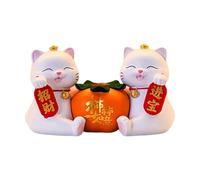 drburpily Escultura de Estatua de Gato la Fortuna, decoración para el hogar y la Oficina, Encantador Feng Shui, arreglo Floral, florero, Tienda, restaurantes, Escritorio, Que simboliza Prosperidad.