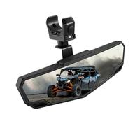 drburpily Espejo UTV de 1,5 x 2 pulgadas con clip ajustable, espejo central de aleación, duradero, adecuado para UTV y ATV, compatible con marcas automóviles.