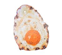 drburpily Hermoso adorno de huevo frito de acrílico para colgar en la pared, decorativa para sala estar y dormitorio, que ofrece un disfrute visual simple pero creativo y le da vida al espacio.