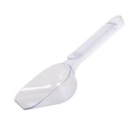 drburpily Incluye clip de sellado. Pala para comida de mascotas. Pala plástico para comida gatos con forma circular y orificio para colgar. Capacidad para taza perro. para gatos, Claro, 22x7cm