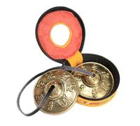 drburpily Incluye práctica bolsa de almacenamiento. Campanas de timbre. Platillos tibetanos Tingsha. Imprescindibles para crear un tranquilo en las sesiones de yoga. Campana de, Estilo A