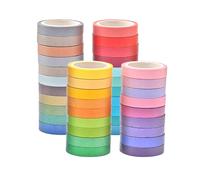 drburpily Juego de cintas decorativas vibrantes para personalizar al por mayor álbumes de recortes, diarios e invitaciones con un toque estético. Cinta de enmascarar decorativa