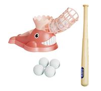 drburpily Juego de Equipo de béisbol, Lanzador automático, Divertido Juguete para jóvenes Atletas Que desarrolla la Confianza y Las Habilidades de bateo. Máquina lanzadora de , Rosa , 51x28x23.3cm