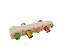 drburpily Juguete para Loros con tapón para morder, Juguete de Entrenamiento para morder, Interactivo, Esencial y Divertido para pájaros, Rompecabezas con Agujero para la Inteligencia de los Loros.