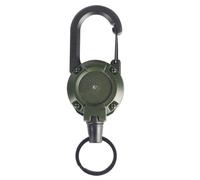 drburpily Llavero antirrobo con cuerda de alambre de acero para seguridad ABS, cuerda de alambre de acero automática para exteriores, llavero táctico Luya, Estilo 3