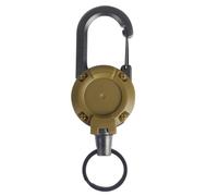 drburpily Llavero antirrobo con cuerda de alambre de acero para seguridad ABS, cuerda de alambre de acero automática para exteriores, llavero táctico Luya, Estilo 4