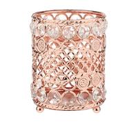 drburpily Organizador de Almacenamiento para brochas de Maquillaje, construcción Metal Resistente, decoración Cristal Brillante, Llena los Espacios con Elegantes Accesorios Oficina, Organizador