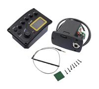 drburpily Pastilla piezoeléctrica para guitarra acústica centrada en el ecualizador de 4 bandas que proporciona a los músicos una experiencia de sonido mejorada y control Ecualizador Preamplificador