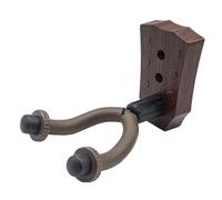 drburpily Percha de guitarra profesional de metal, Para sistema sujeción creativo, diseñada para guitarra, ukelele, bajo, violín, gancho, soporte exhibición metal, Negro Marrón, Tipo balada