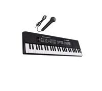 drburpily Piano con Teclado de 61 Teclas con micrófono Que Mejora la Experiencia Musical y la diversión para Cantar en Familia es Duradera. Desarrolla el Sentido del