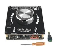 drburpily Placa amplificadora de potencia de audio Bluetooth 100Wx2, módulo multipropósito alto rendimiento para sistemas audio vehículos DIY, placa amplificadora potencia estéreo Bluetooth 5.0