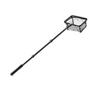 drburpily Sacadera telescópica de Acero Inoxidable para Pesca. Práctico Accesorio para capturar Peces fácilmente. Herramienta indispensable para Todas Las Necesidades acuáticas, Negro, Metro