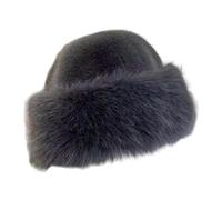 drburpily Sombrero De Pescador Sombrero De Cubo Piel Sintética De Invierno Centrado En Combinar Funcionalidad Y Aspecto Moderno Para Tours Piel Sintética De, Gris oscuro, para 60CM