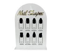 drburpily Tablero de exhibición de arte de uñas, imprescindible para profesionales de las uñas. Muestra creatividad de manera profesional. Ligero y soporte, Estilo A