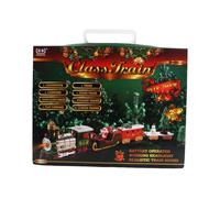 drburpily Tren de Navidad a Pilas con Luces y Sonidos. Ideal para niños. Añade un Toque navideño a la habitación.