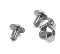 DRC Juego de 4 tornillos de cabeza redonda de acero inoxidable M6