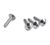 DRC Juego de 4 tornillos de cabeza redonda de acero inoxidable M6