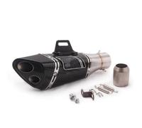 DRCIOQAZR Compatible con para Z650 para Z900 para ER6N Tubo para Escape Universal para Motocicleta De 51 Mm Tubo para Escape para Motocicleta Modificado Motocicleta Escape Tubo(Type A)