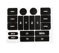 DRCIOQAZR Compatible con VW para Golf para MK5 para Passat Radios Perillas Botones Reparación Pegatinas Calcomanías Coches Radios FM Accesorios Botón Pegatinas Accesorio
