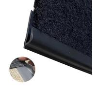 DRDQFF Tira de transición Flexible for Proteger Bordes de alfombras: moldura Antideslizante Personalizable for Puertas y umbrales (1-10 m)(Black,Length 2m(6.5ft))