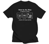 drdSED66DD BJJ Gifts Beginner Funny Brazilian Jiu Jitsu Guide T Shirts Black S