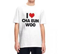 drdSED66DD I Love Cha Eun Woo T Shirts White 3XL