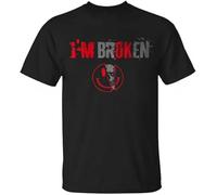 drdSED66DD I'm Broken I'm Ok Shirt,Mens T Shirts Black 3XL