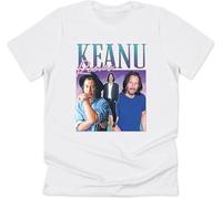 drdSED66DD Keanu Reeves Homage T-Shirt White L