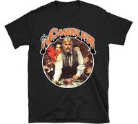 drdSED66DD Kenny Rogers The Gambler American Singer Rogers Country Music T Shirt Black XL