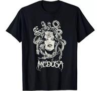 drdSED66DD Medusa Greek Mythology Gothic T-Shirt Black S
