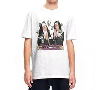 drdSED66DD Paris-Hilton and Nichole Richie As Nuns T Shirts White XL
