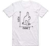 drdSED66DD Rabbit Duck T-Shirt White S