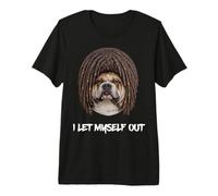 Dreadlocks de Bulldog: me dejé Salir rastas Negras africanas Camiseta Premium