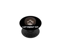 Dreadlocks de Bulldog: me dejé Salir rastas Negras africanas PopSockets PopGrip Adhesivo