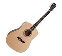 Dreadnought Acoustic Guitar by Gear4music Natural