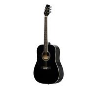 Stagg Dreadnought - Guitarra acústica, color negro