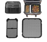 Dreaku 2 Piezas Antisalpicaduras para Philips Airfryer Dual Basket 3000 Series NA350 Airfryer Accesorios Reutilizable Molde De Silicona Air Fryer para Philips Airfryer 6/3L Dual Basket 9 litros